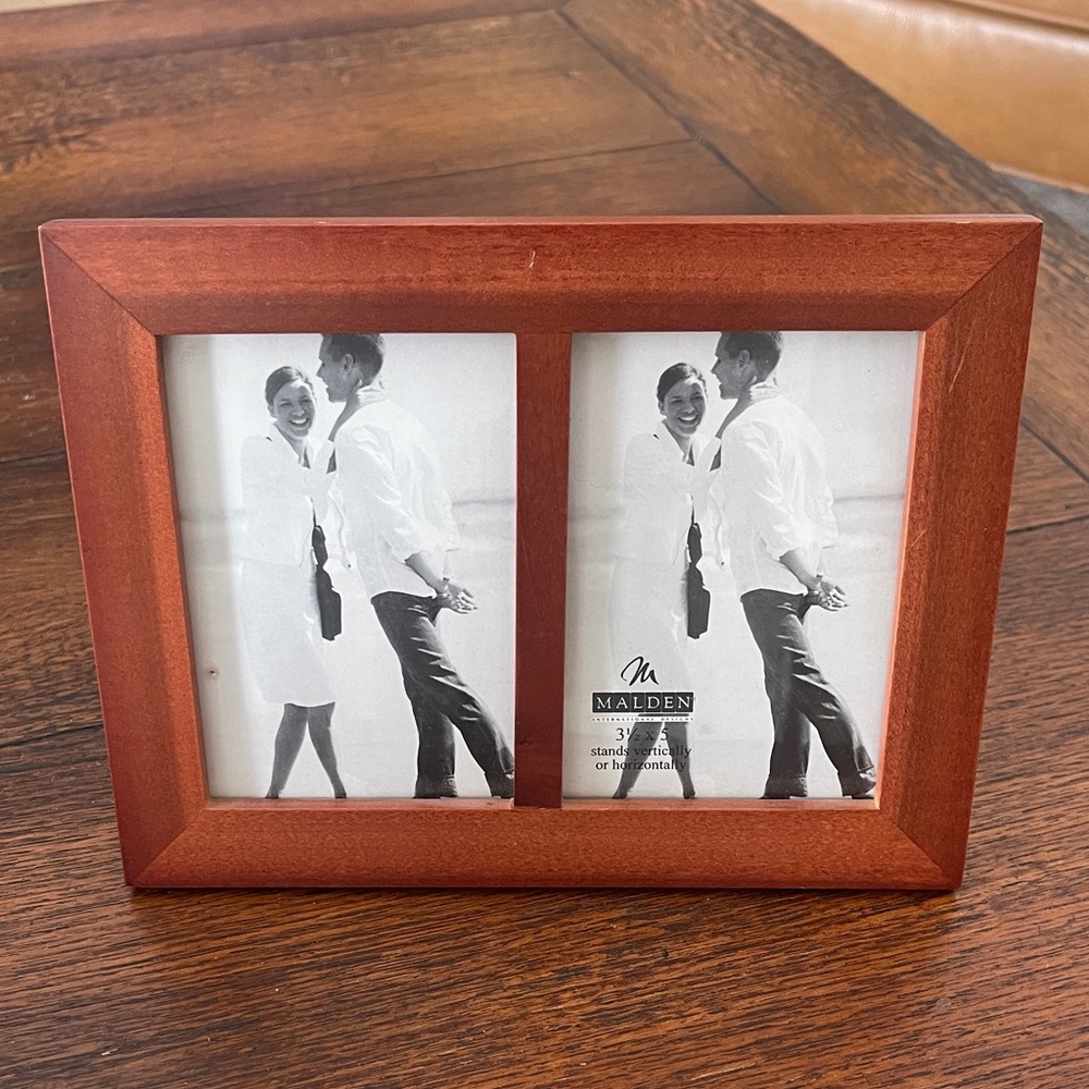 Malden Mahogany Double Picture Frame